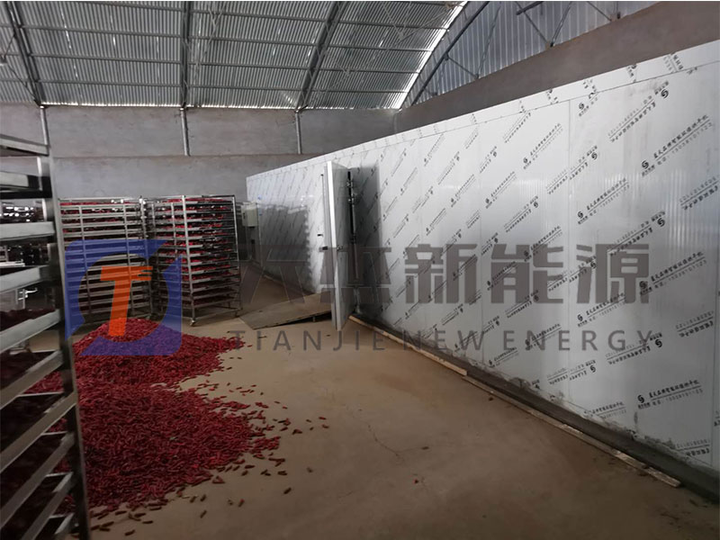 阜陽辣椒烘干機(jī)幫扶項目安裝現(xiàn)場